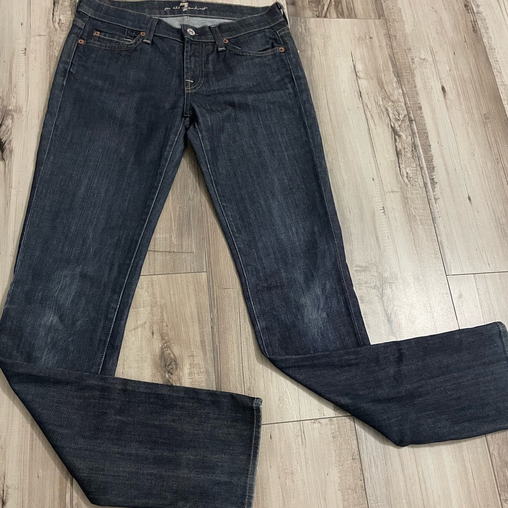 7 For All Mankind “Roxanne” Skinny Jeans in Dark Wash Size 26